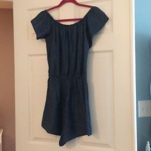 Denim romper